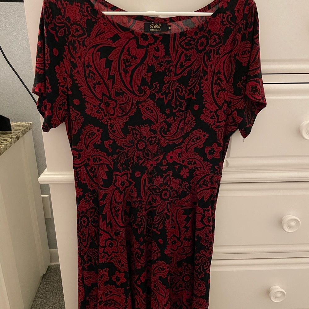 Black and red dress